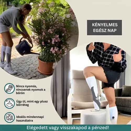 Zenstride® Légáteresztő kompressziós zokni fájdalommentes lábakhoz és talpakhoz