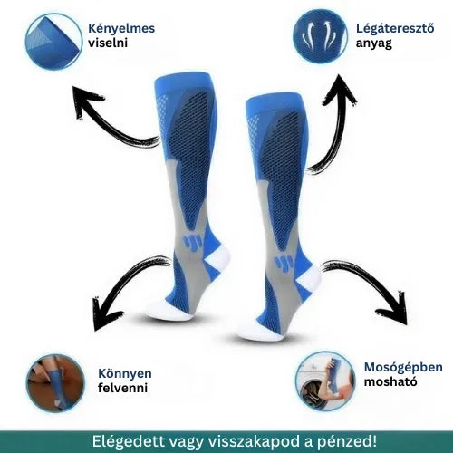 Zenstride® Légáteresztő kompressziós zokni fájdalommentes lábakhoz és talpakhoz
